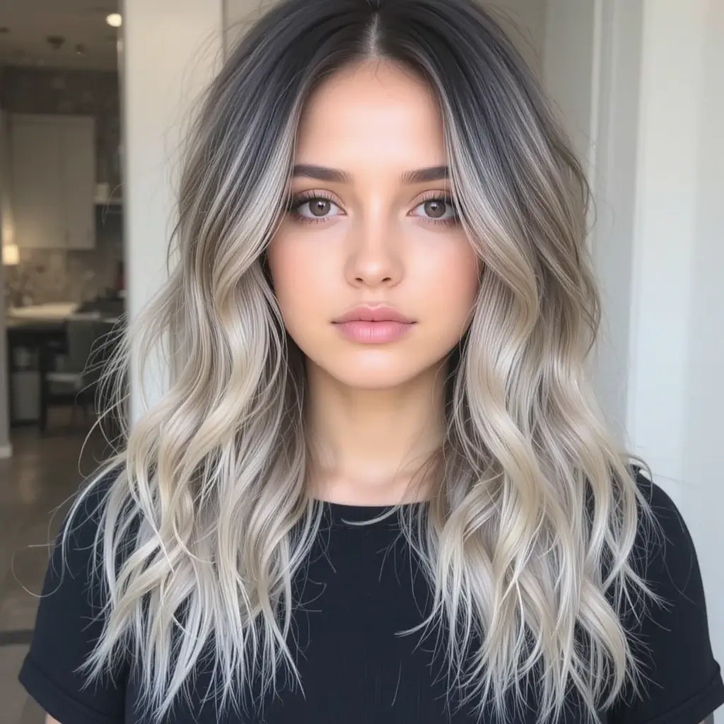 Smoky Ash Blonde Ombre