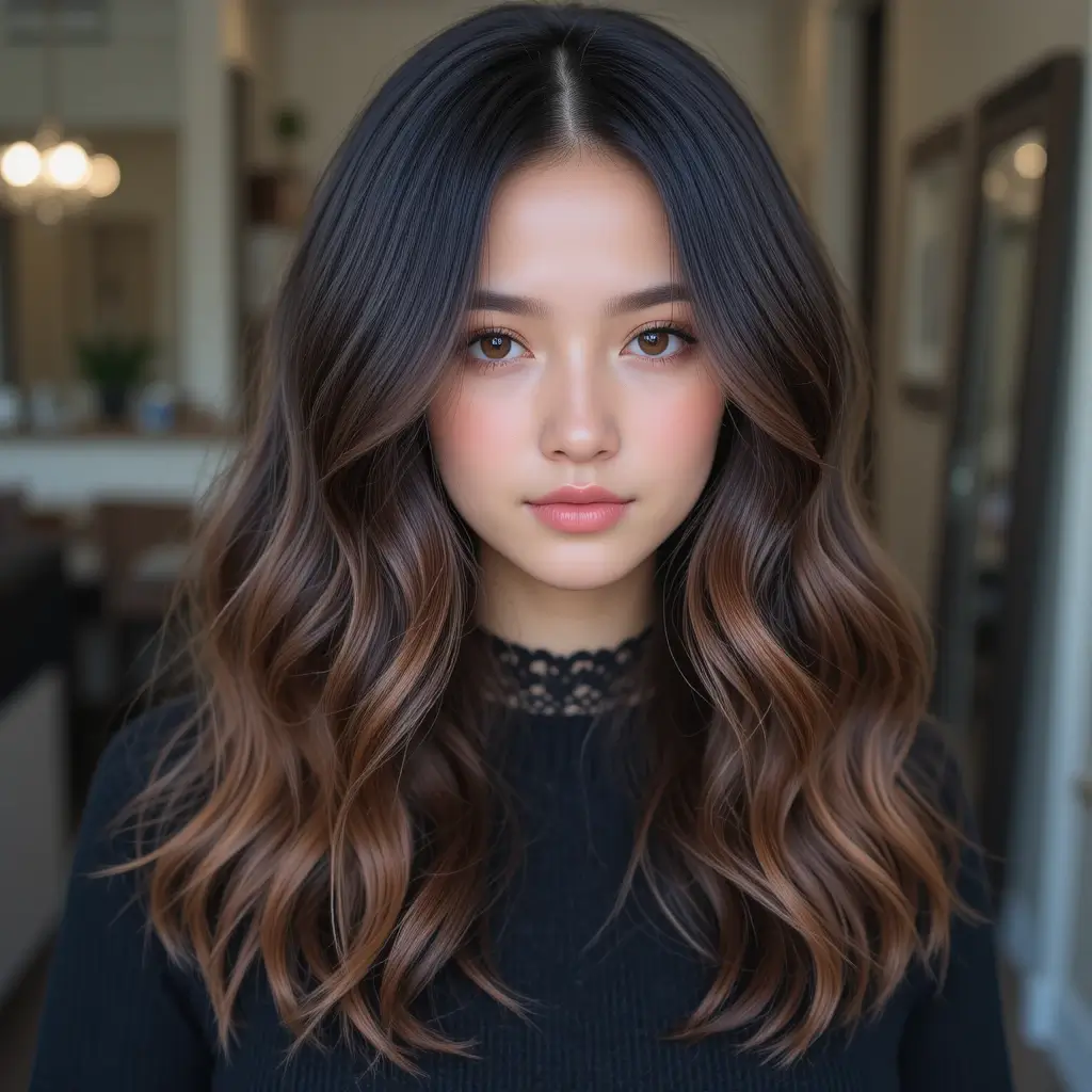 Soft Black with Chestnut Tones