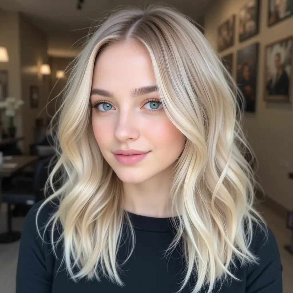 Soft Blonde with Sun-Kissed Tones