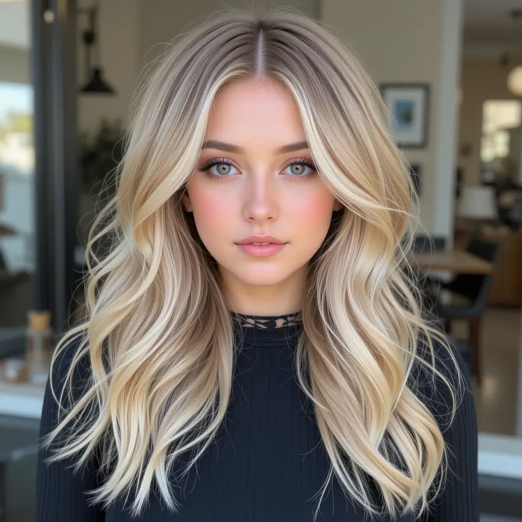 Soft Buttery Blonde Waves