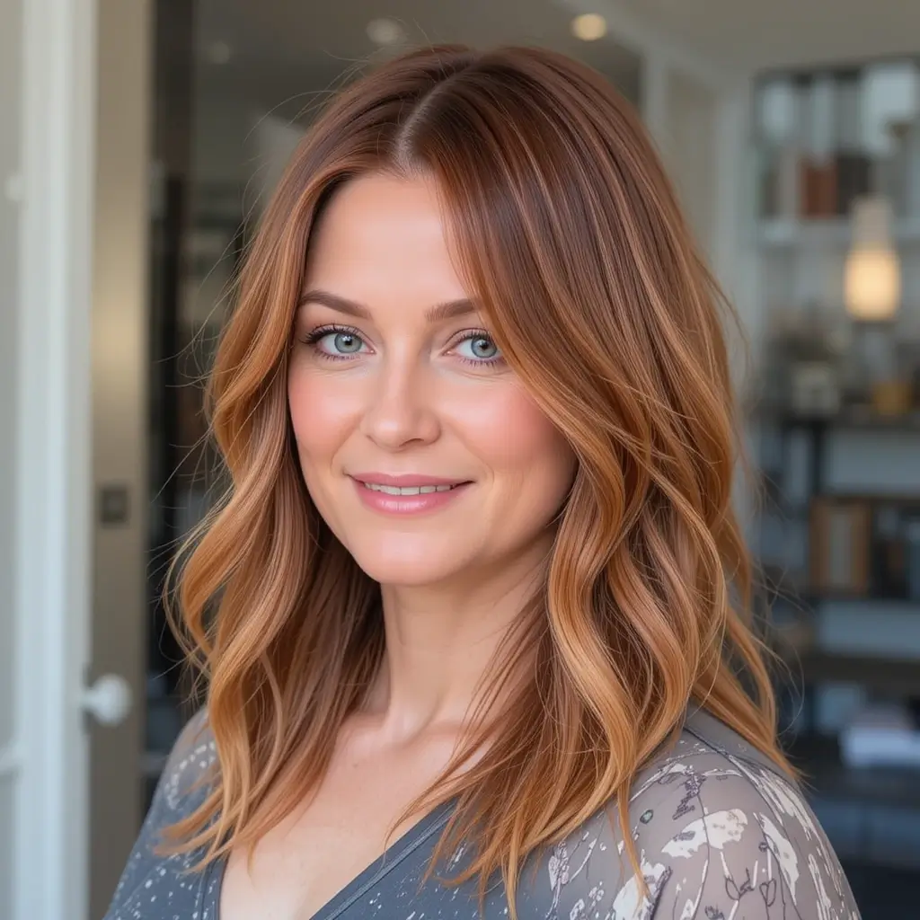 Soft Copper Balayage