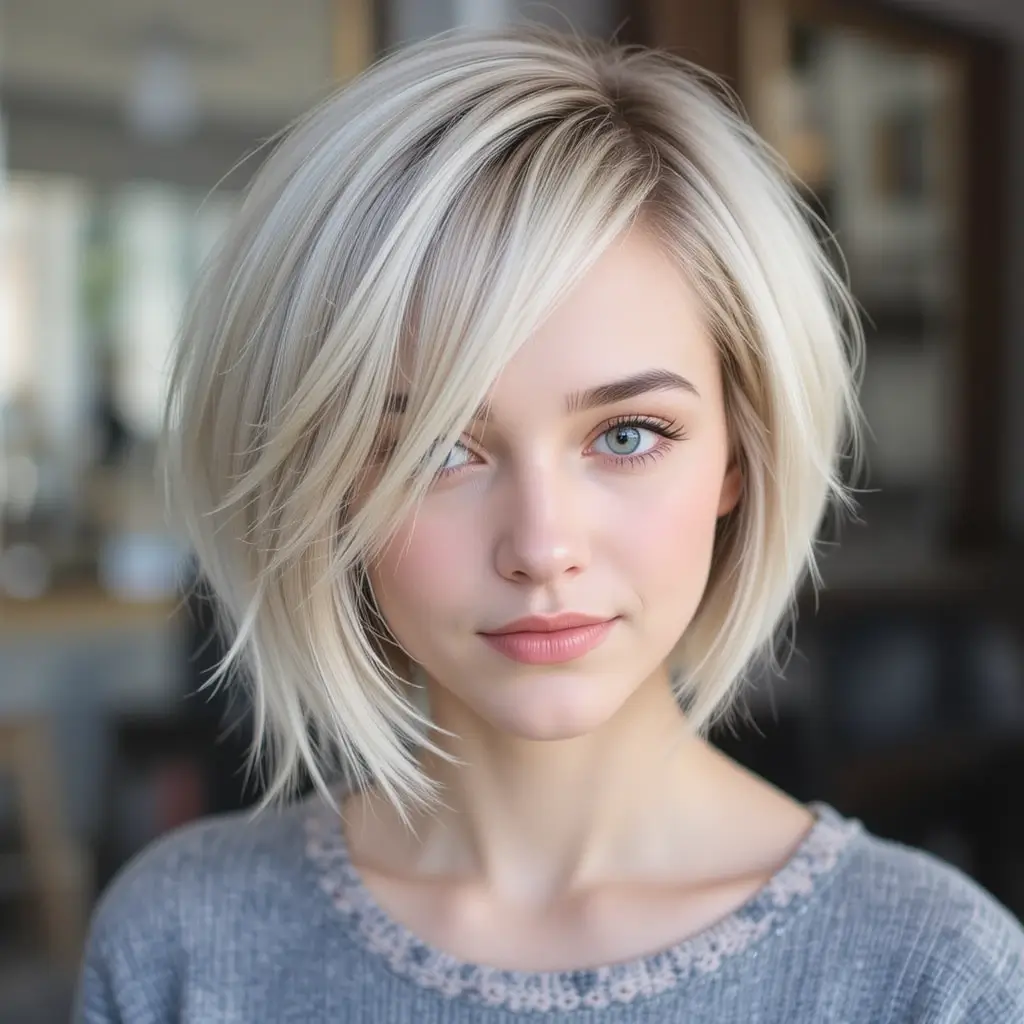 Soft Feathered Bob