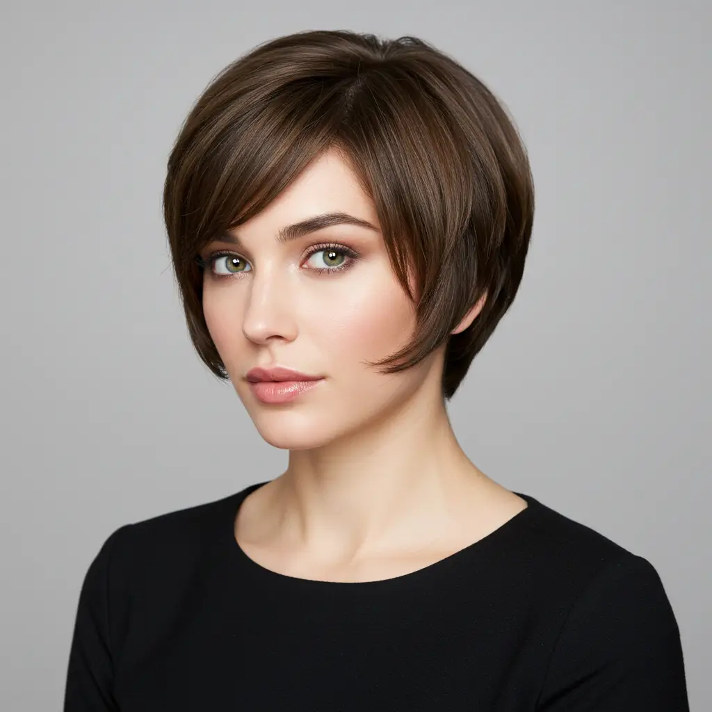 Soft Side-Swept Bob