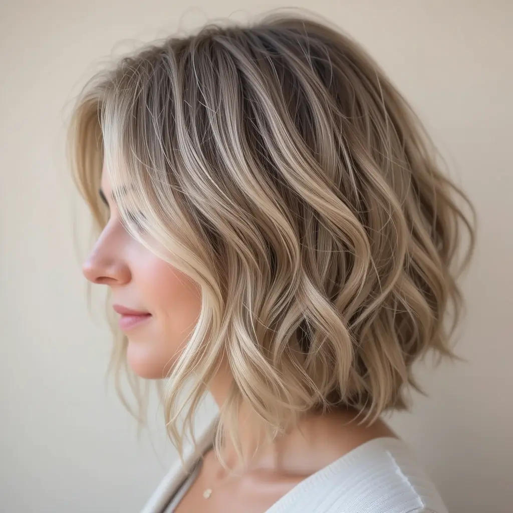 Soft Waves on Short Hair