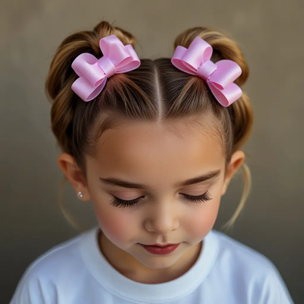 Space Buns with Ribbons