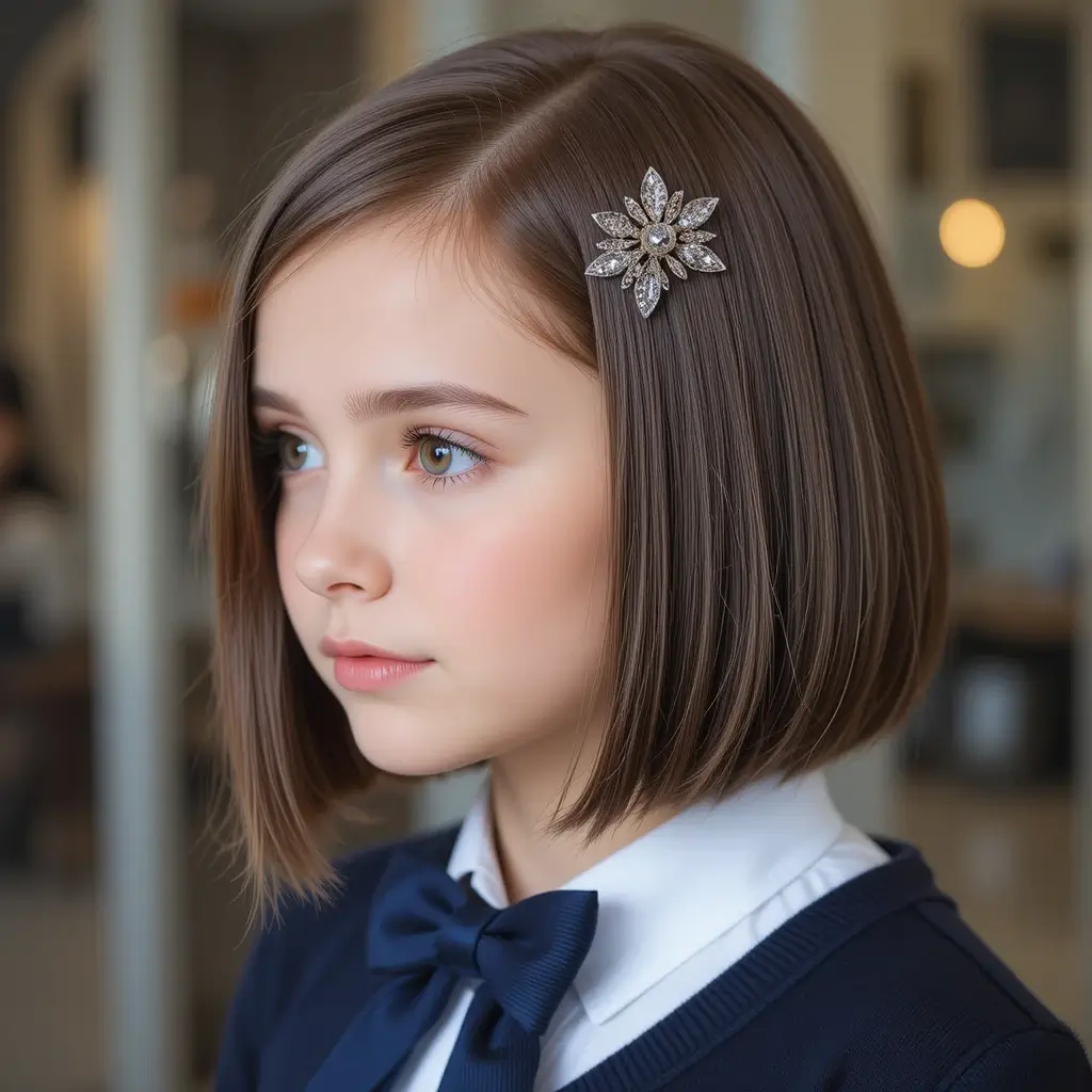 Straight Bob with Center Clip