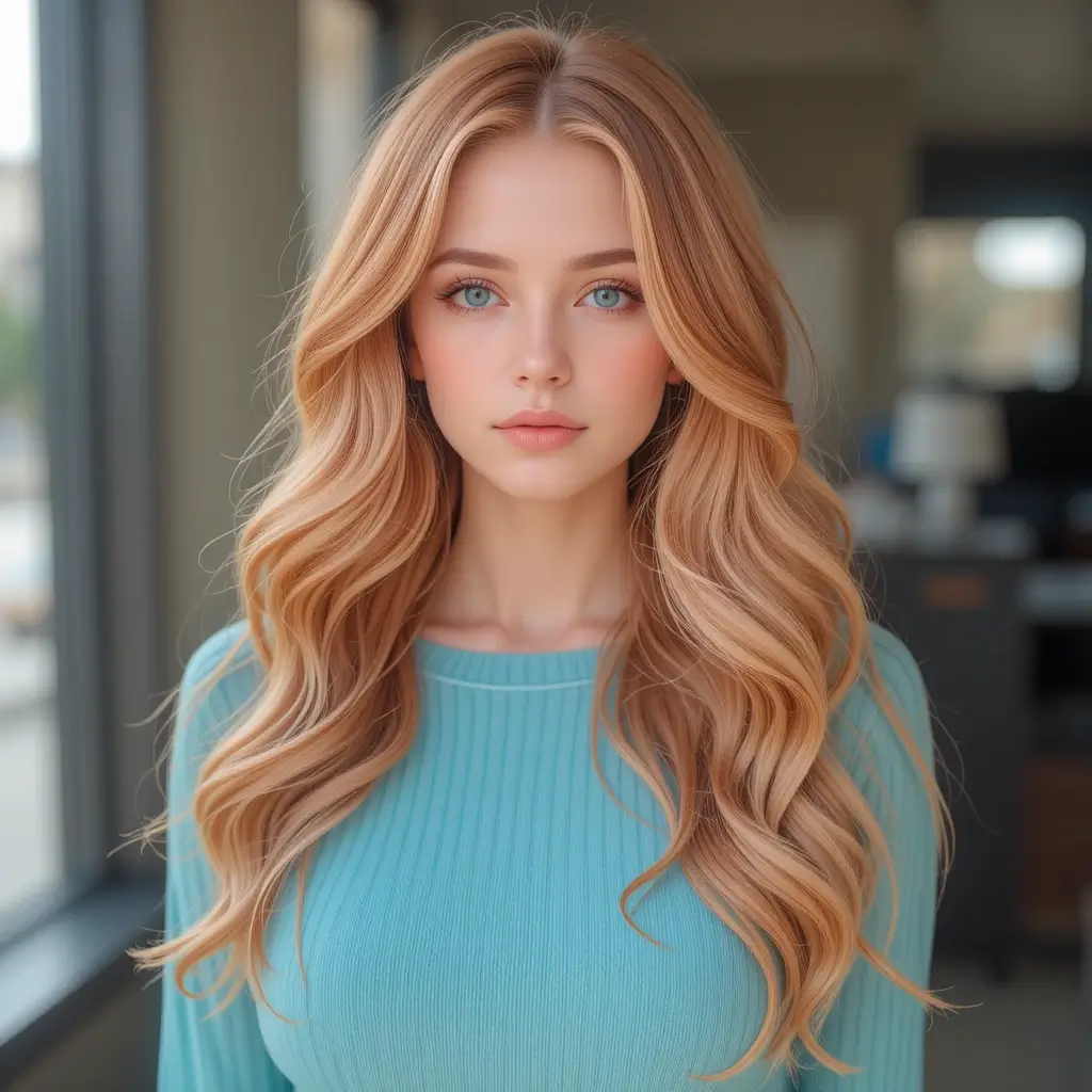 Strawberry Blonde Elegance