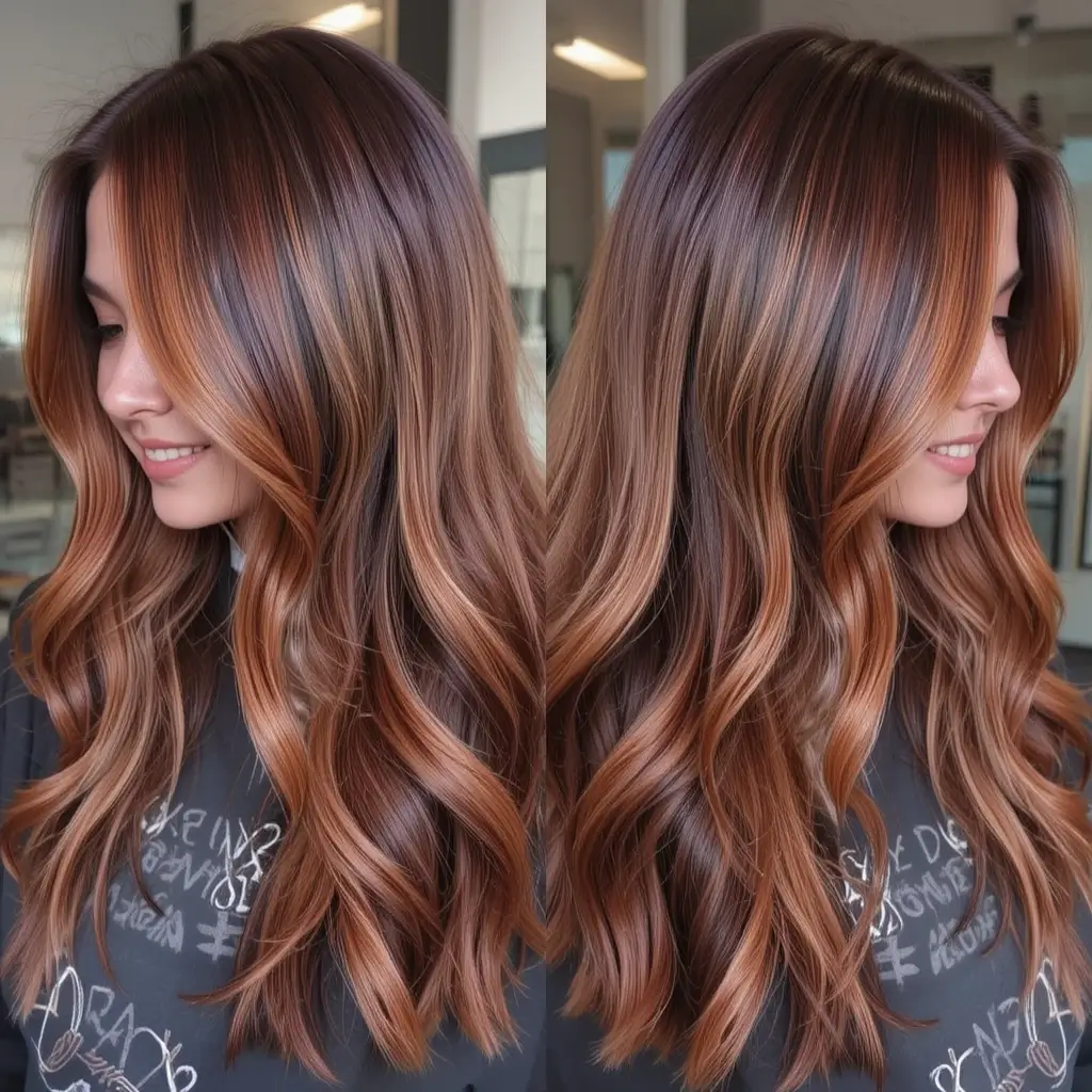 Subtle Copper Balayage