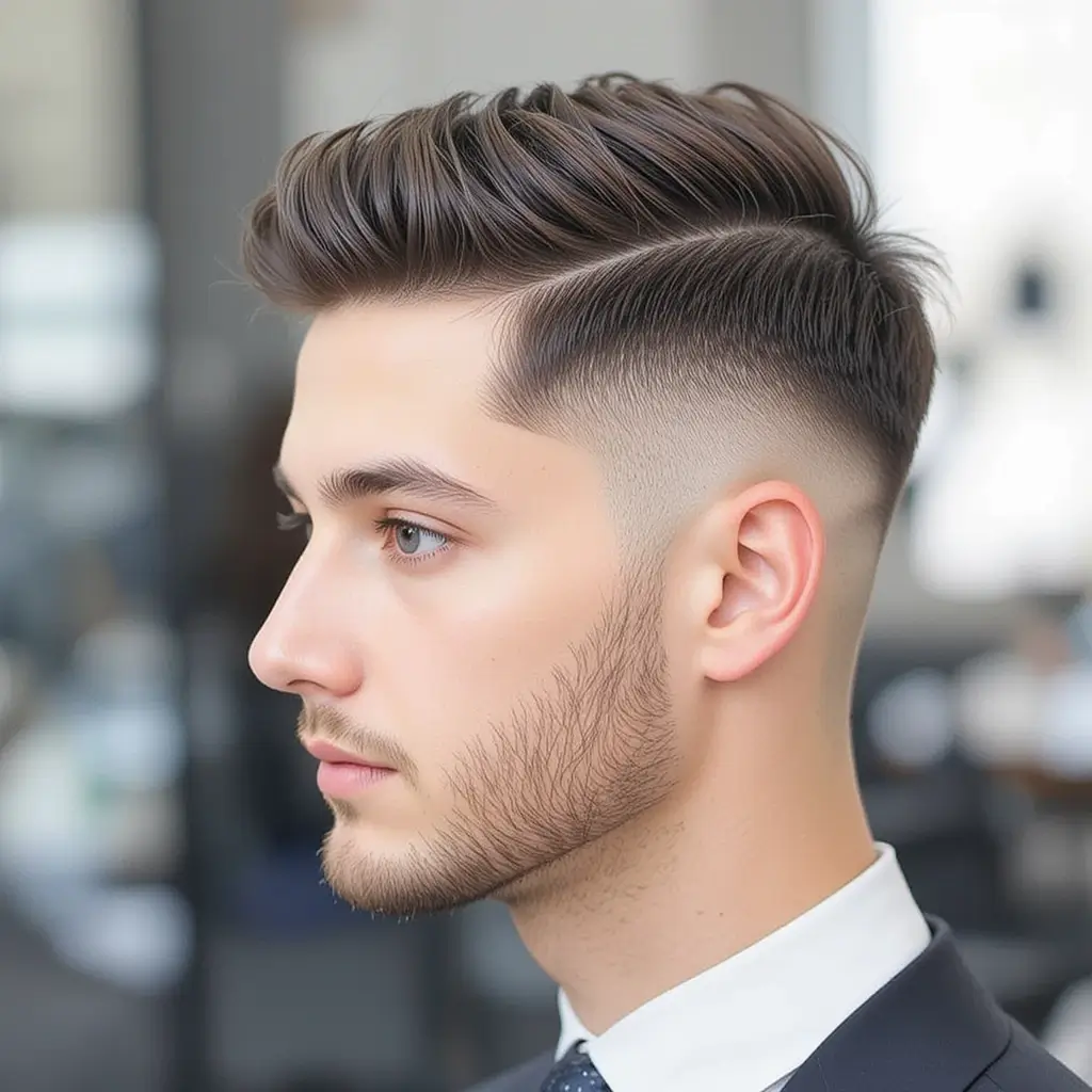 Taper Fade with Comb Over