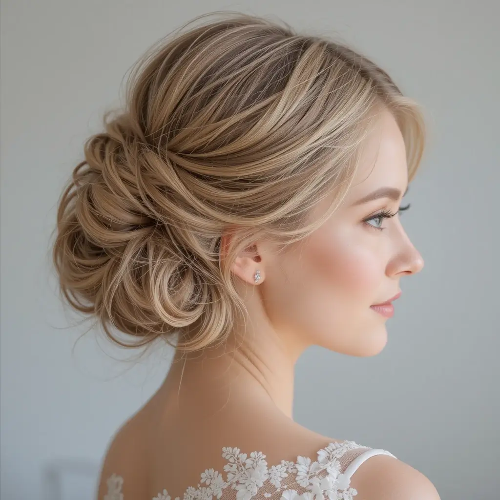 Textured French Twist with Volume