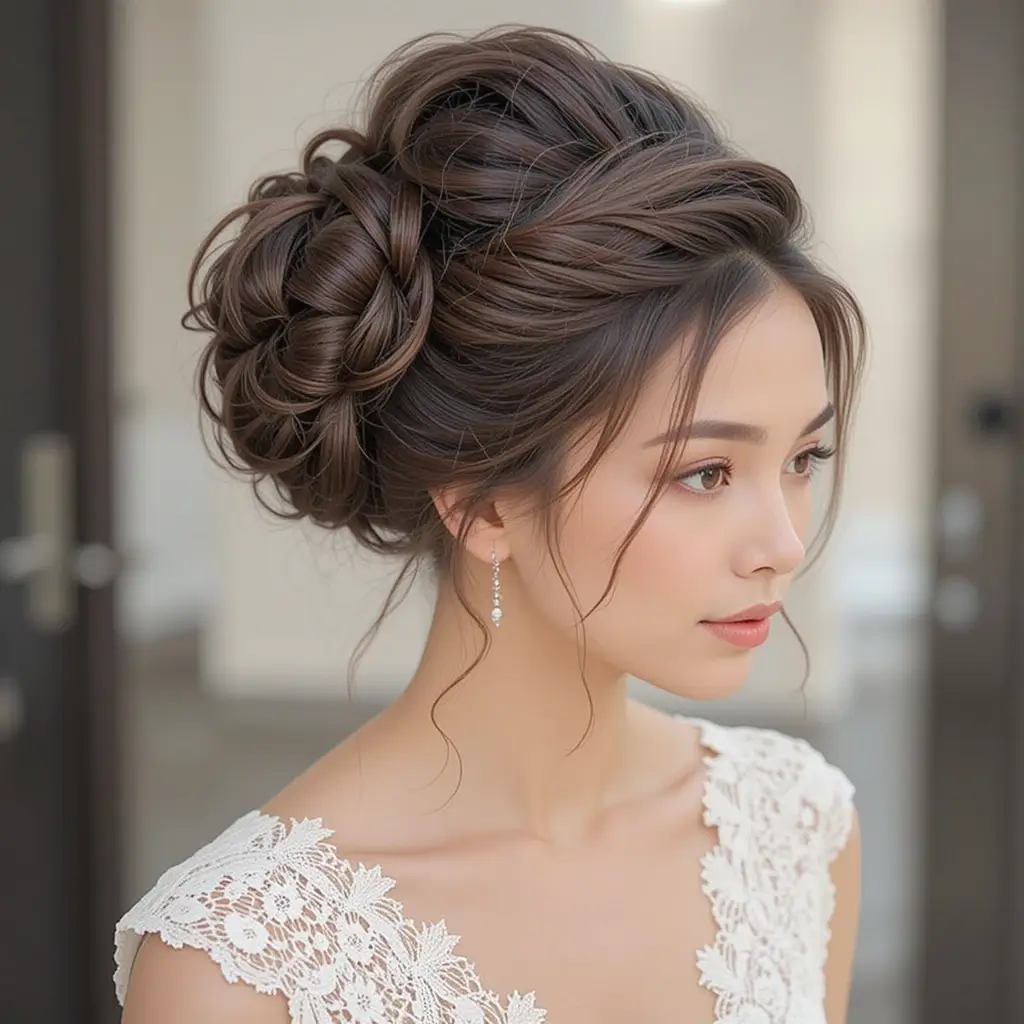Textured High Bun