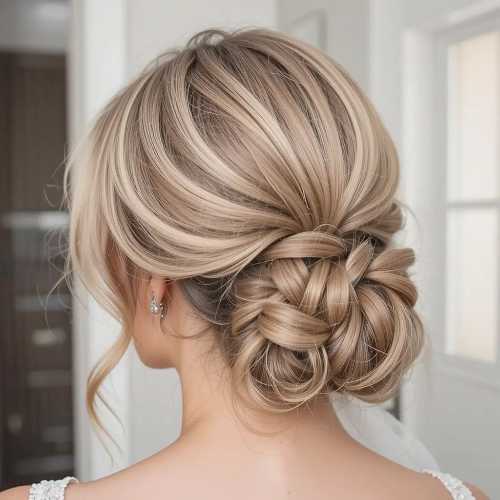 Textured Low Bun