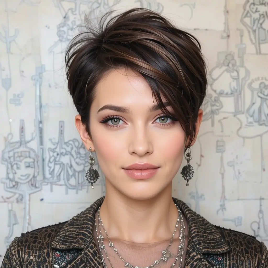 Textured Pixie Cut