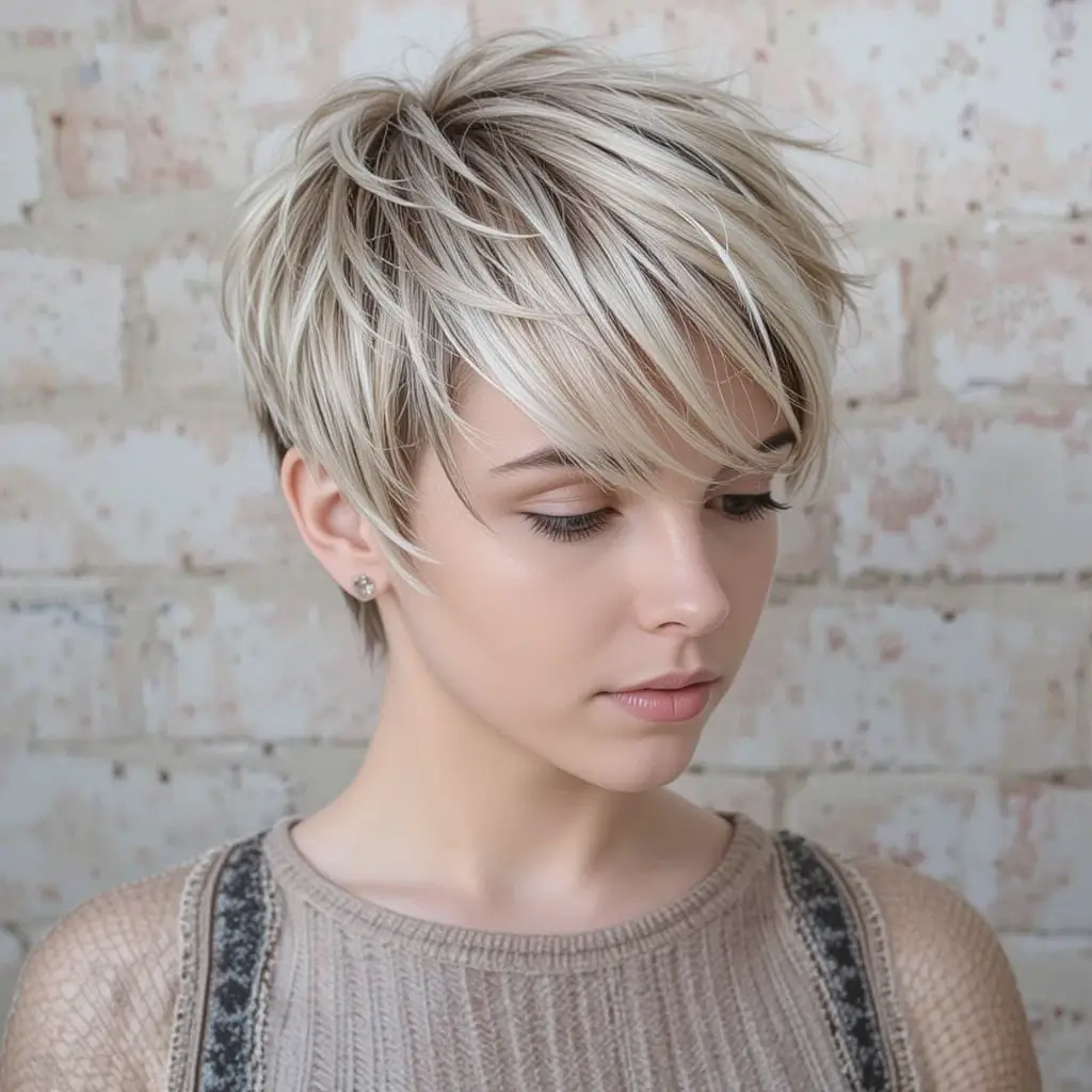 Textured Pixie Cut for Full Volume