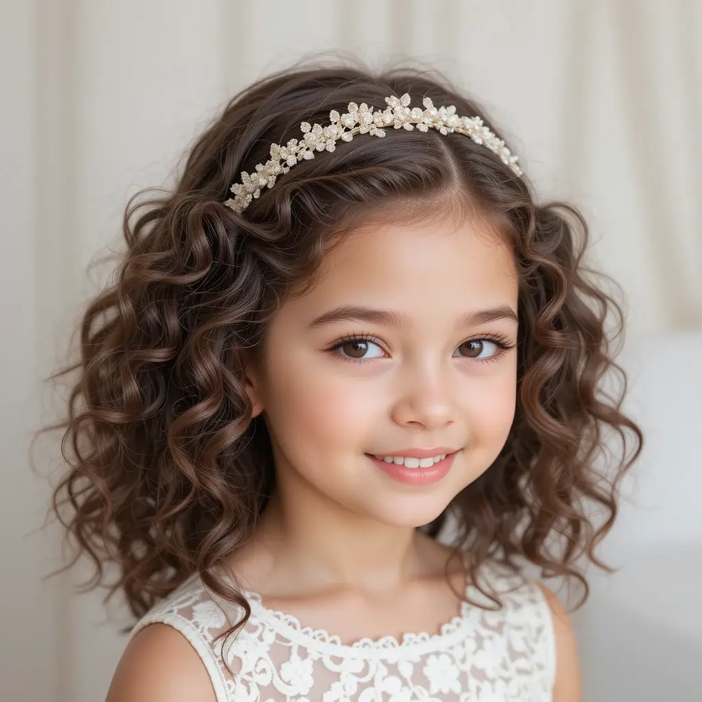 Tight Ringlet Curls with a Headband