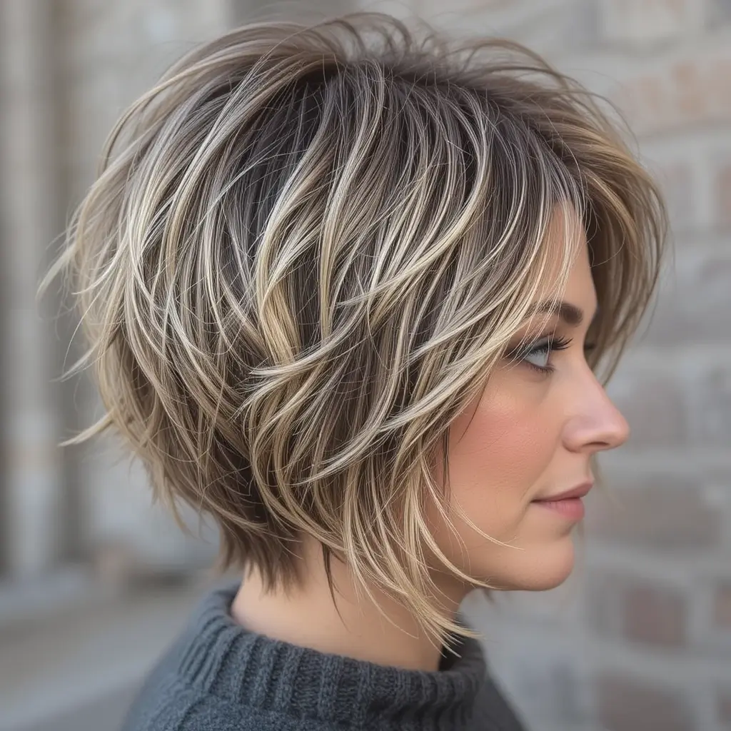 Tousled Crop with Highlights