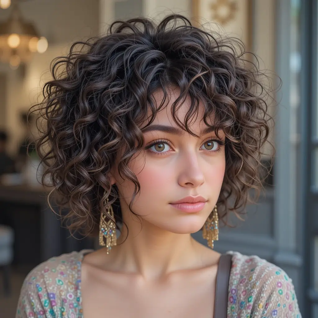 Tousled Curly Crop