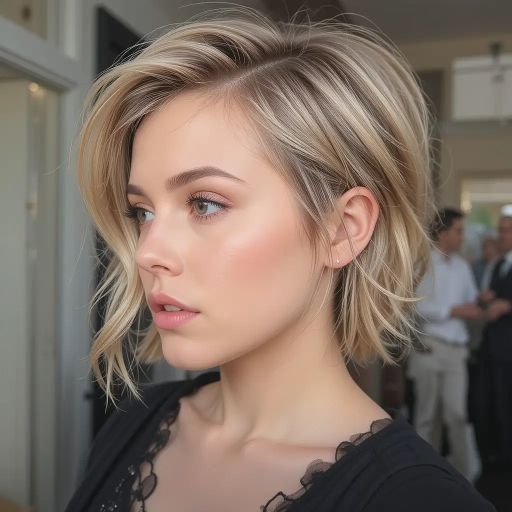 Tousled Pixie with Volume