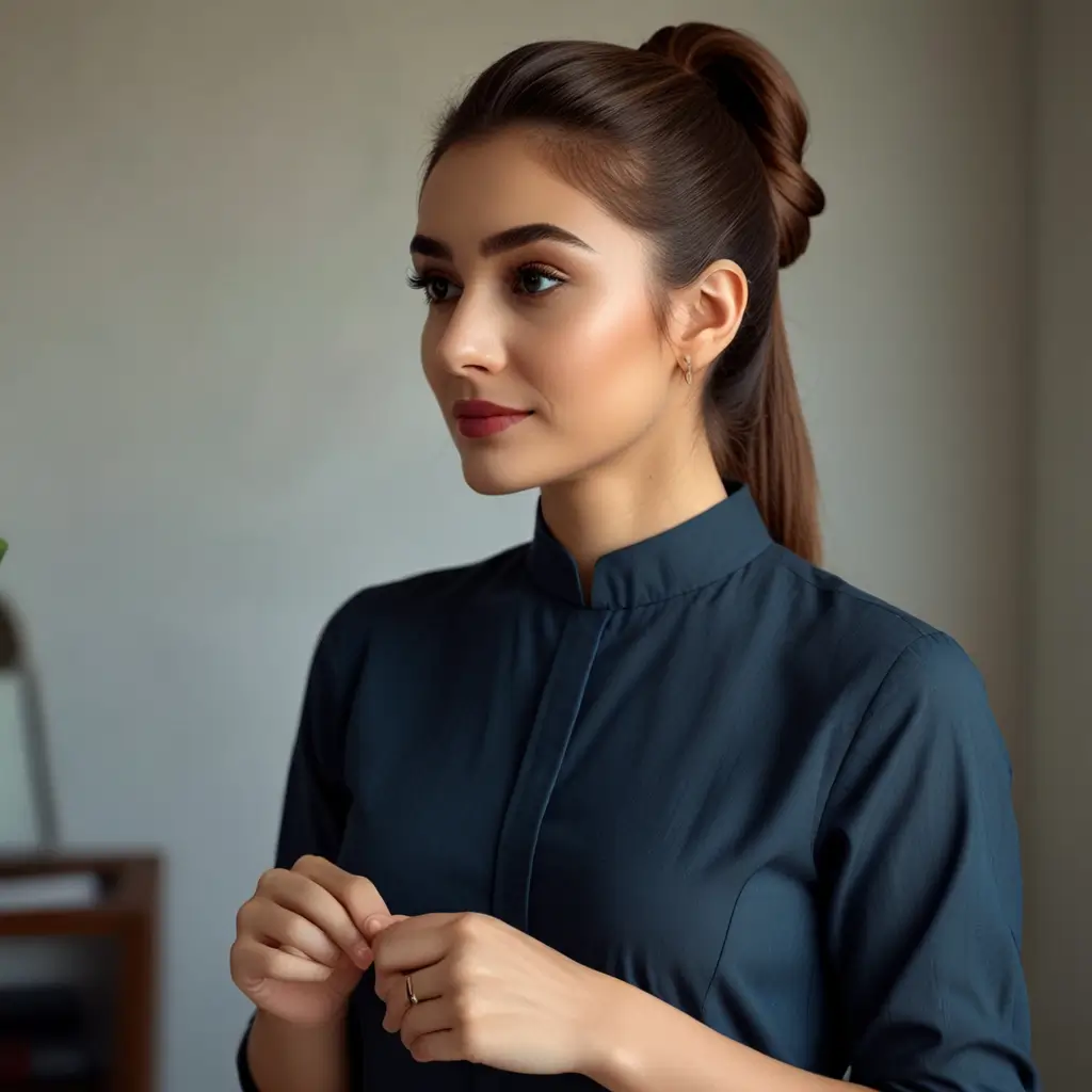 Tucked-In Ponytail