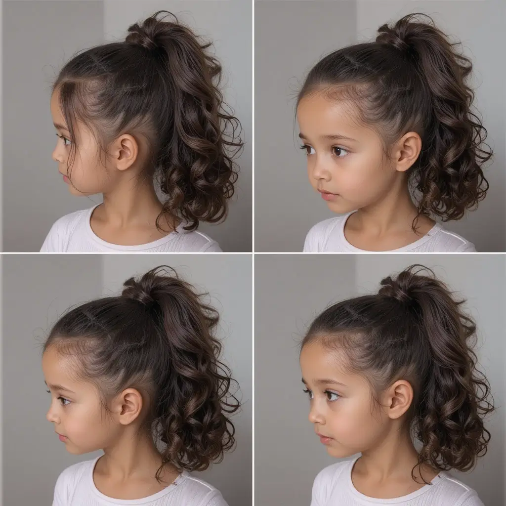 Twist and Curl Ponytail