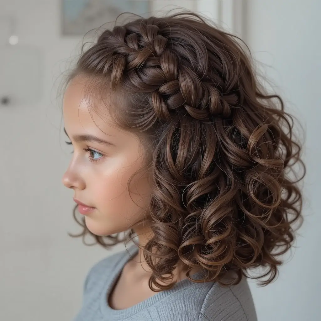 Twisted Crown with Curly Ends