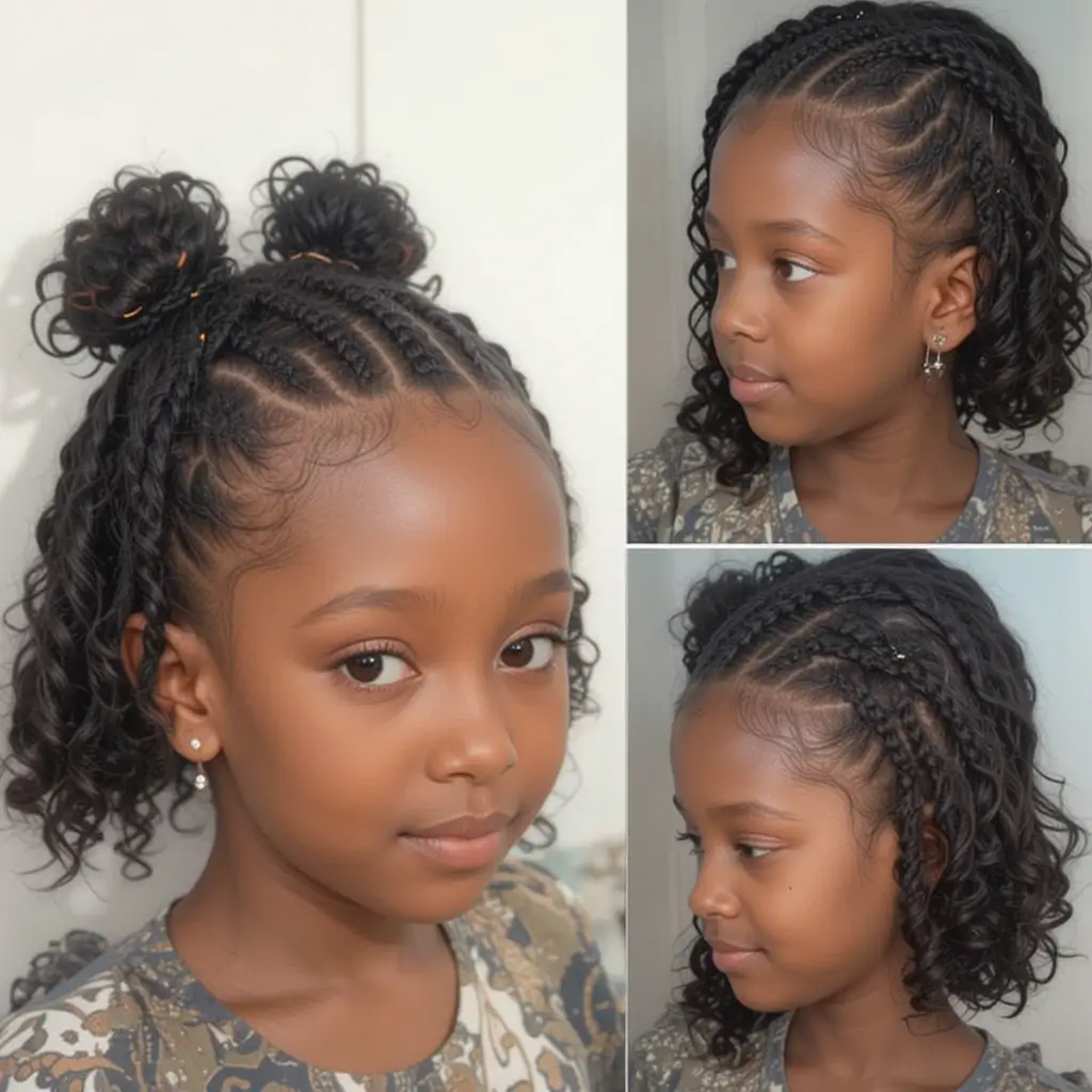 Twisted Crown with Curly Ends