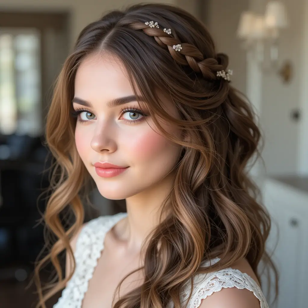 Twisted Crown with Loose Waves