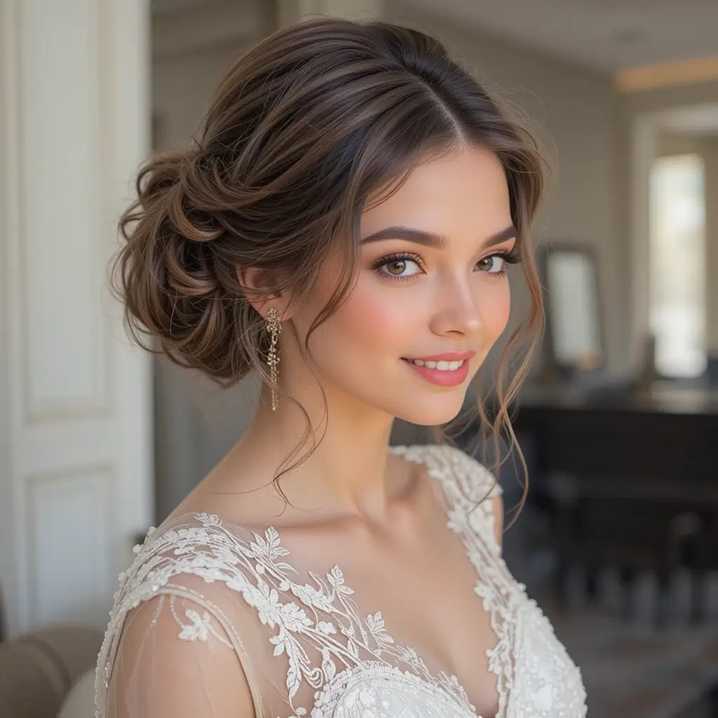 Twisted Half-Up Hairstyle