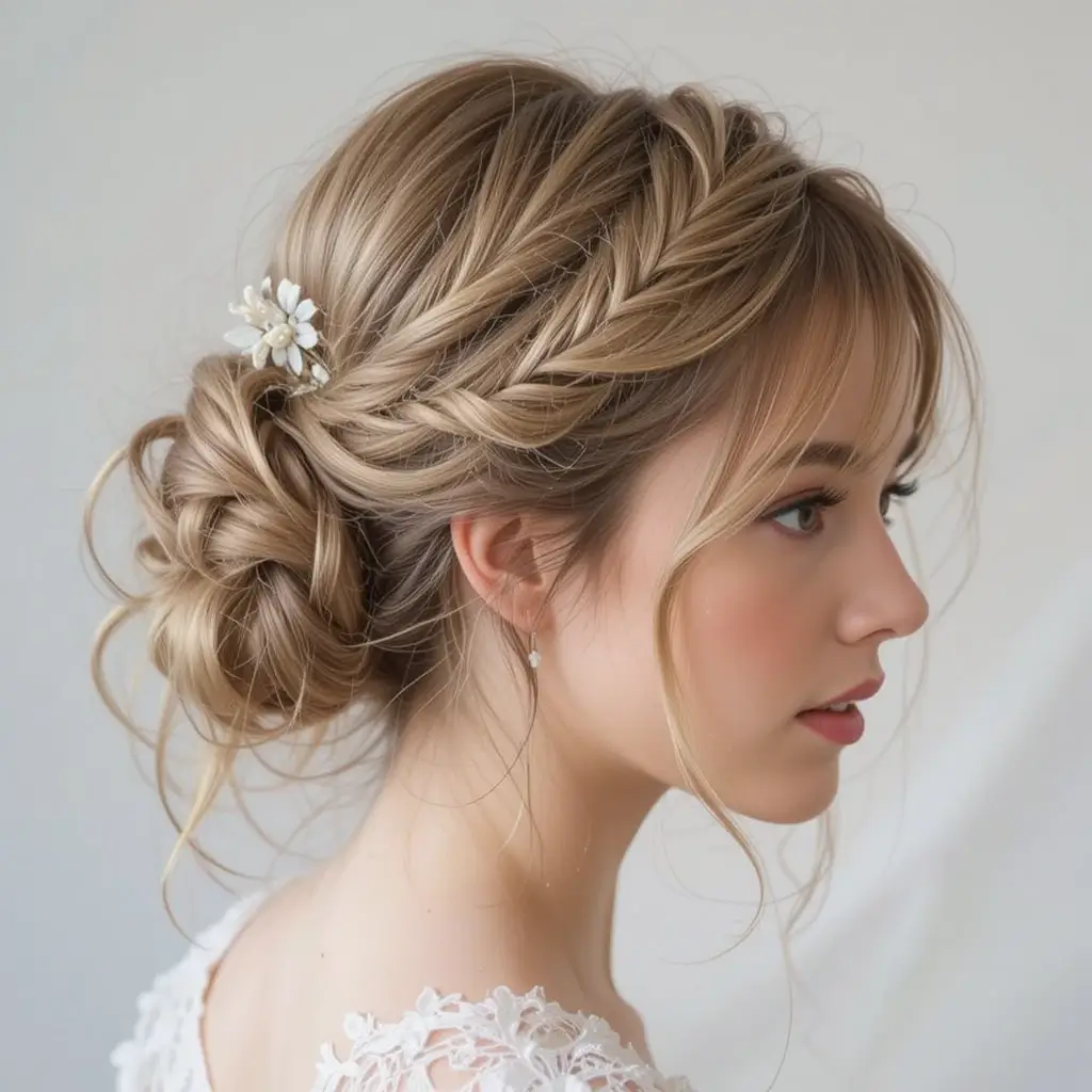 . Twisted Half-Up Style