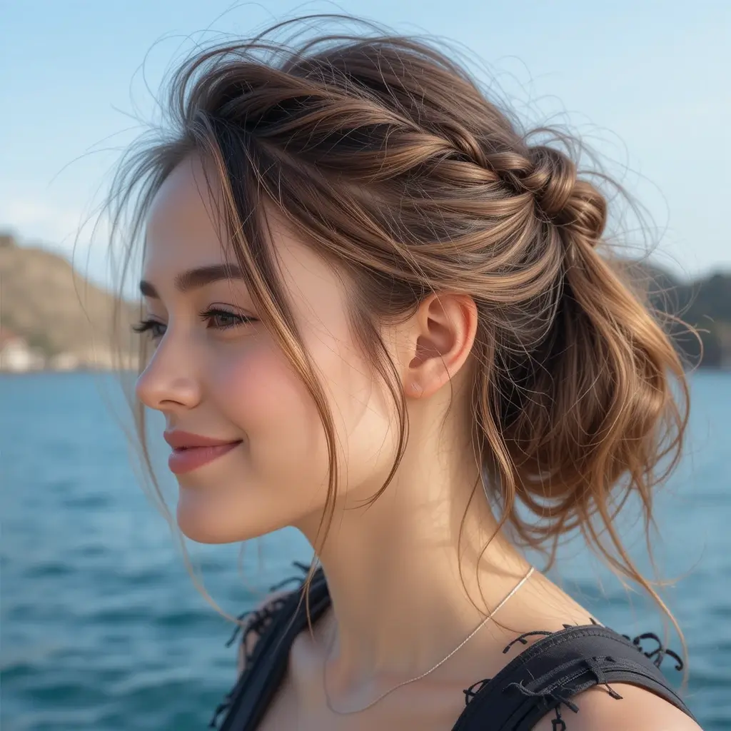 Twisted Half-Updo