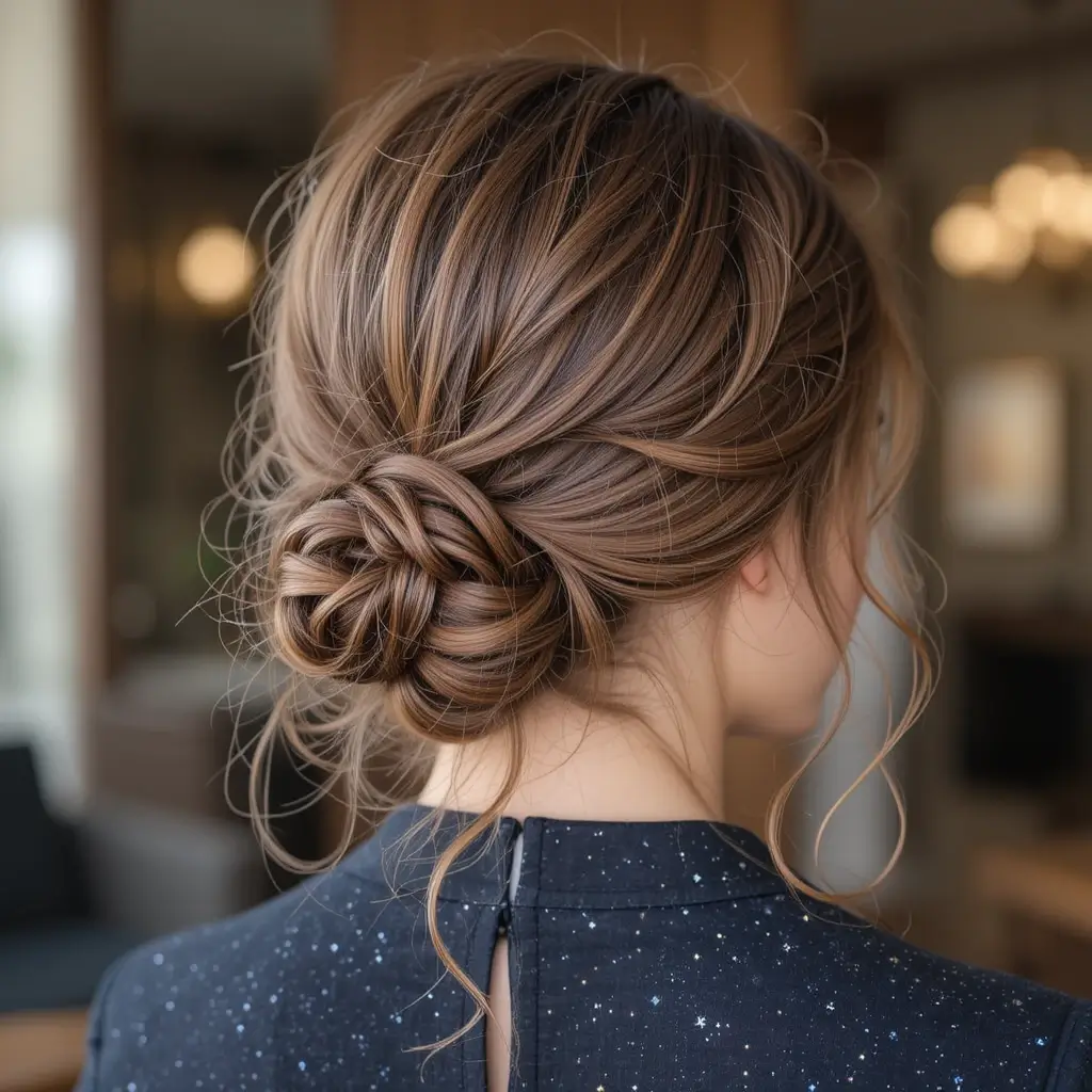 Twisted Low Bun
