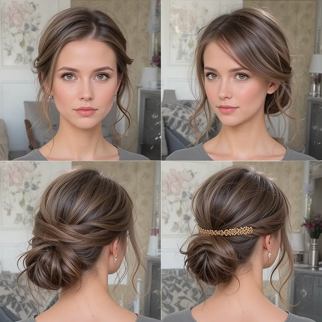 Twisted Low Bun