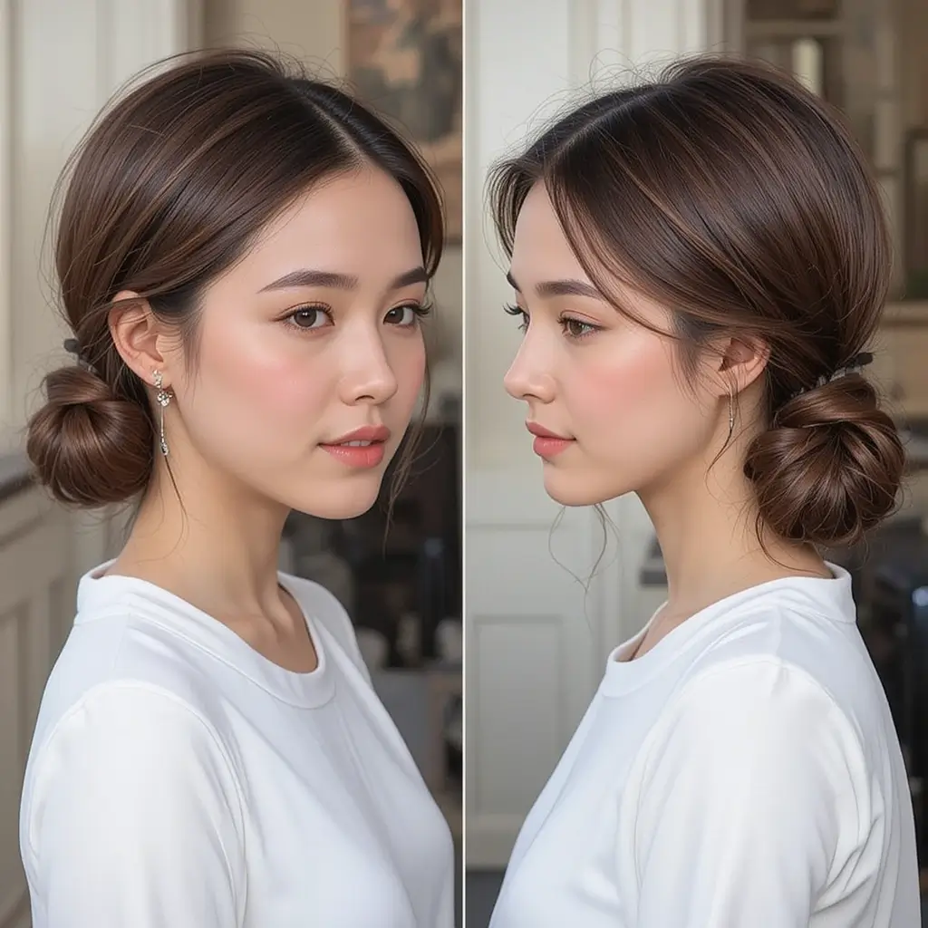 Twisted Low Chignon