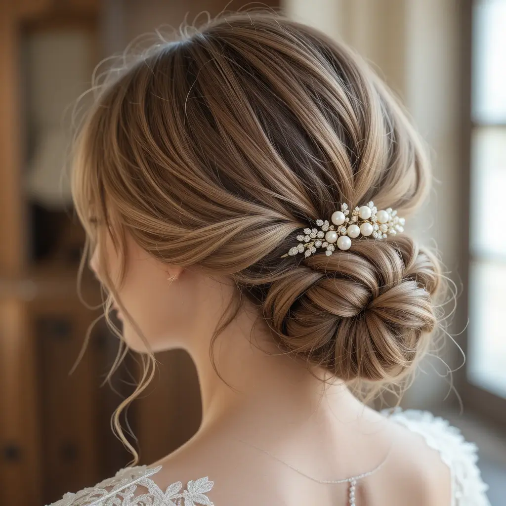 Twisted Low Ponytail