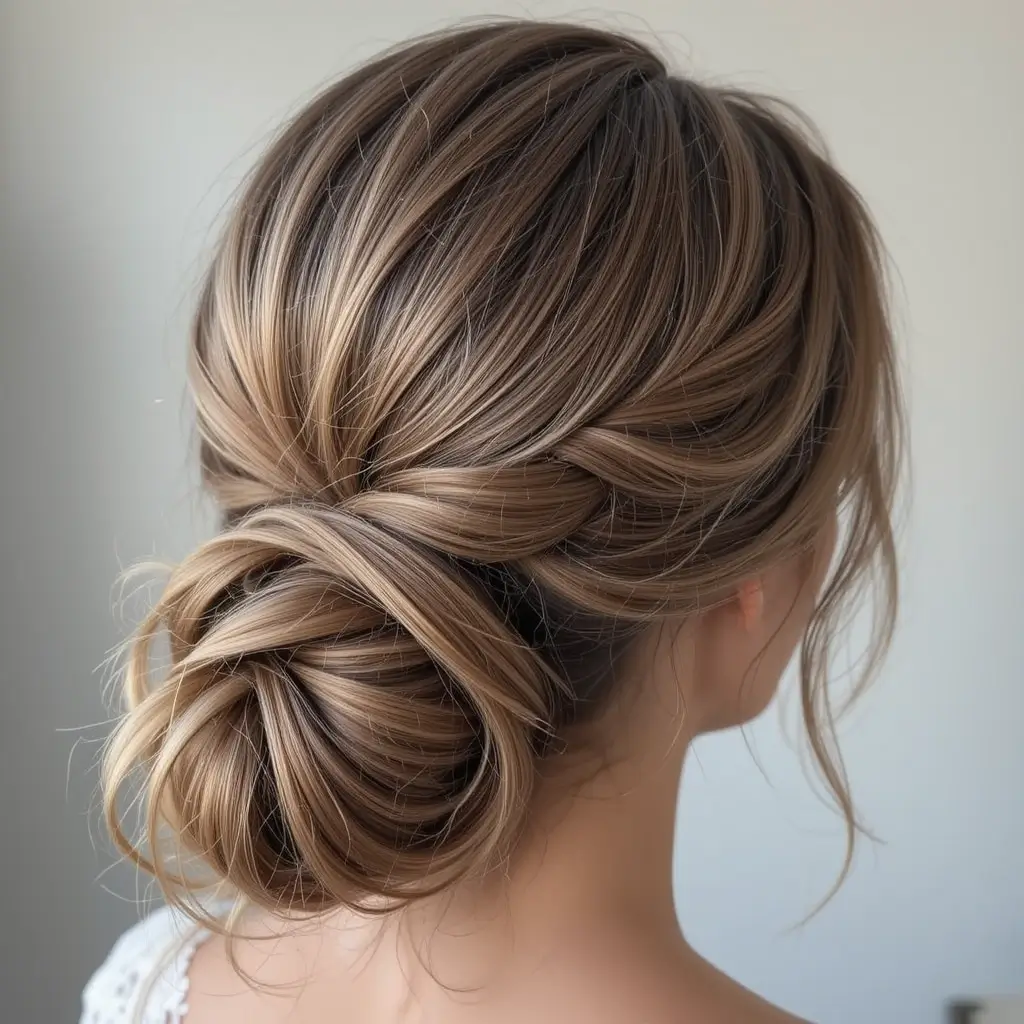 Twisted Low Ponytail