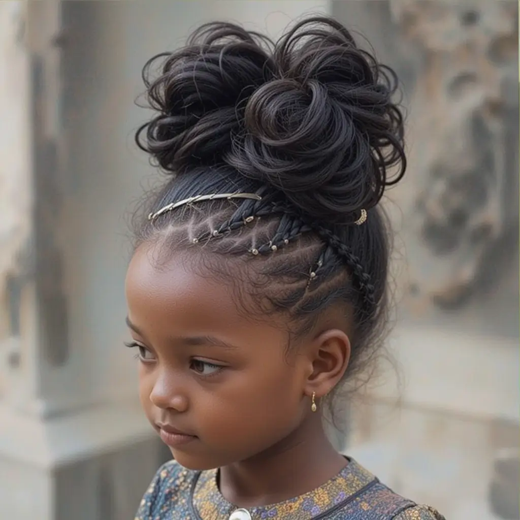 Twisted Updo with Hair Rings