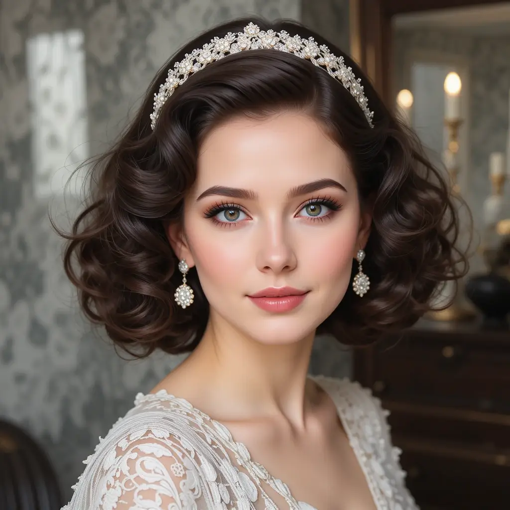 Vintage Bob with Deep Waves