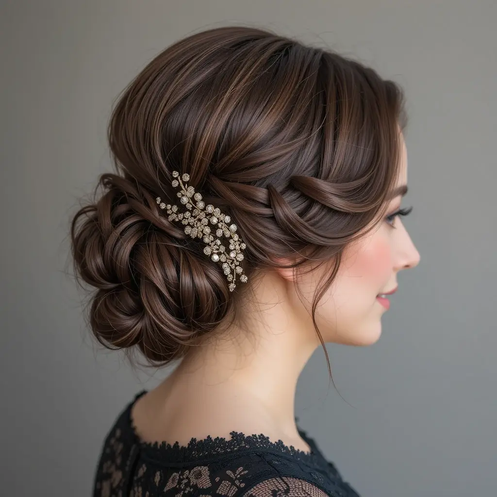 Vintage Finger Waves Updo