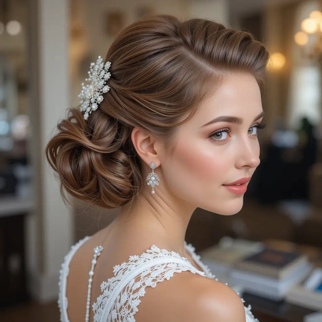 Vintage Pin-Up Roll Updo