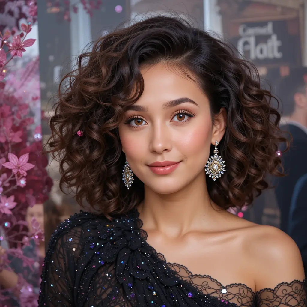 Voluminous Curly Bob