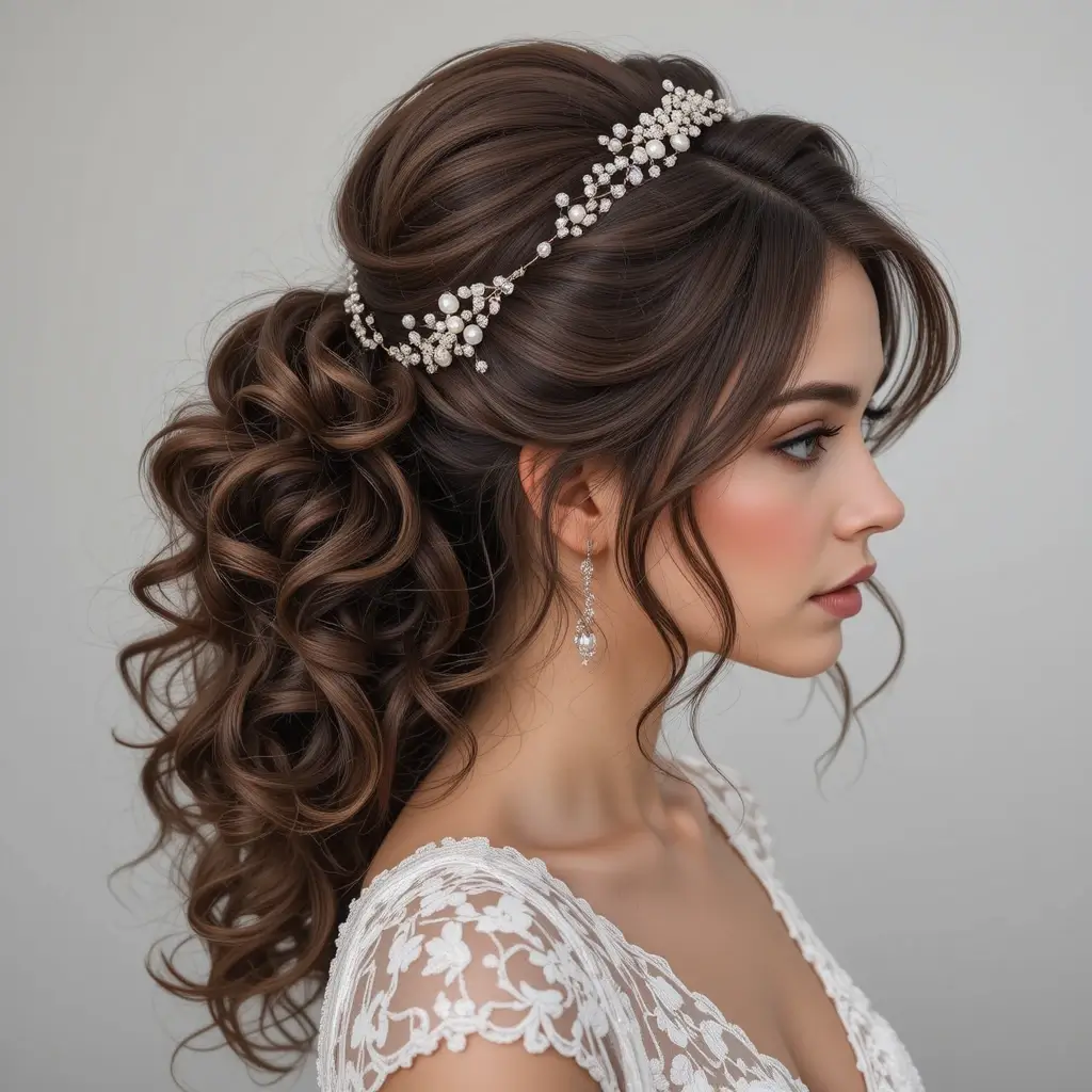 Voluminous Curly Ponytail