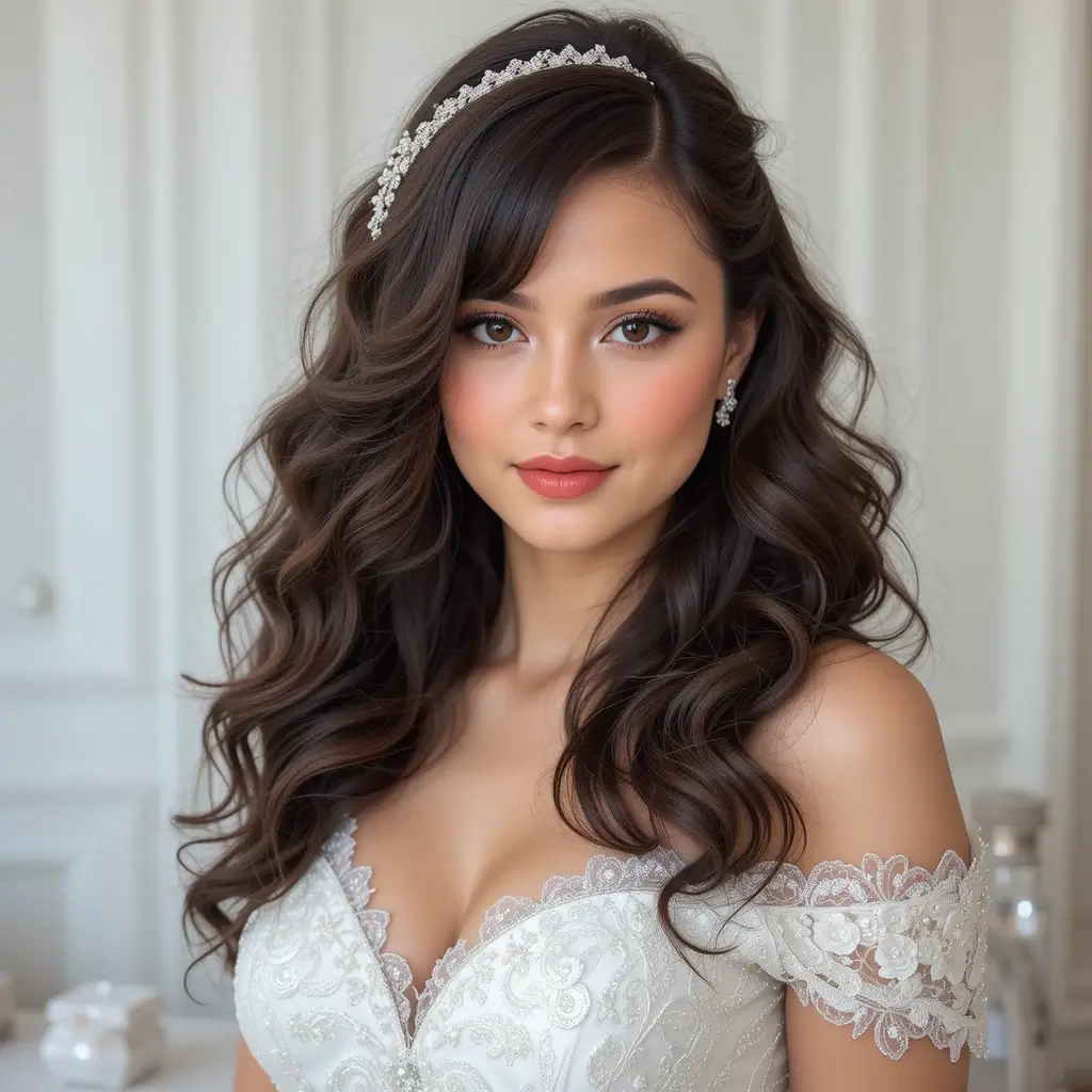 Voluminous Hollywood Curls