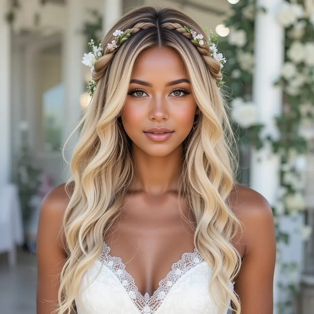 Waterfall Braid with Beach Waves