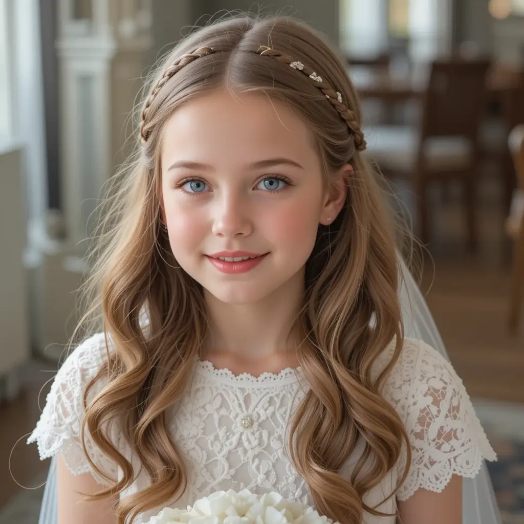 Waterfall Braid with Soft Waves