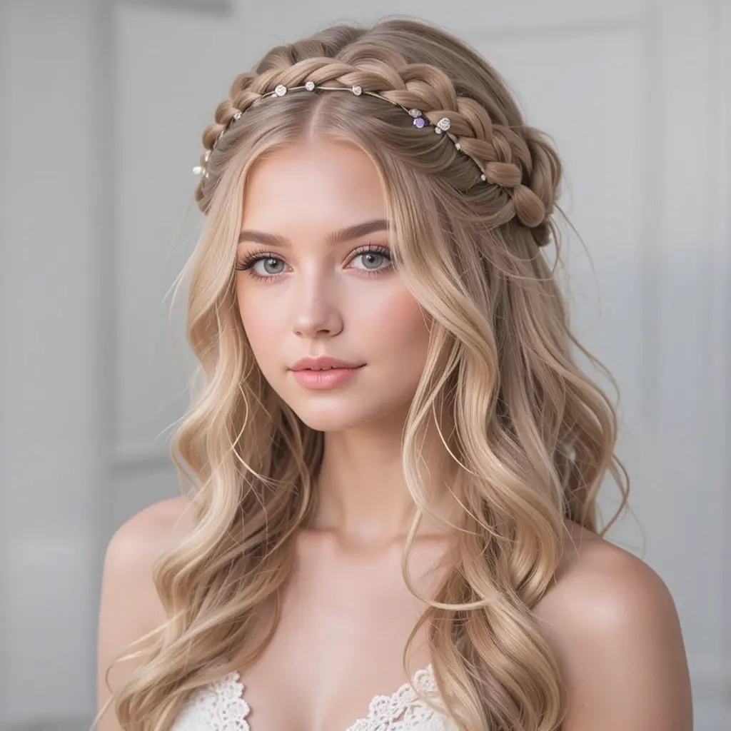 Waterfall Halo Braid