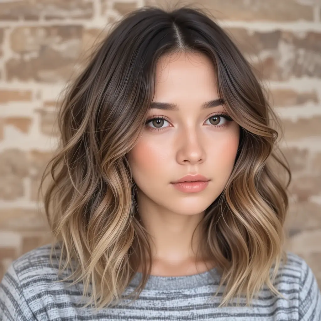 Wavy Lob with Textured Layers