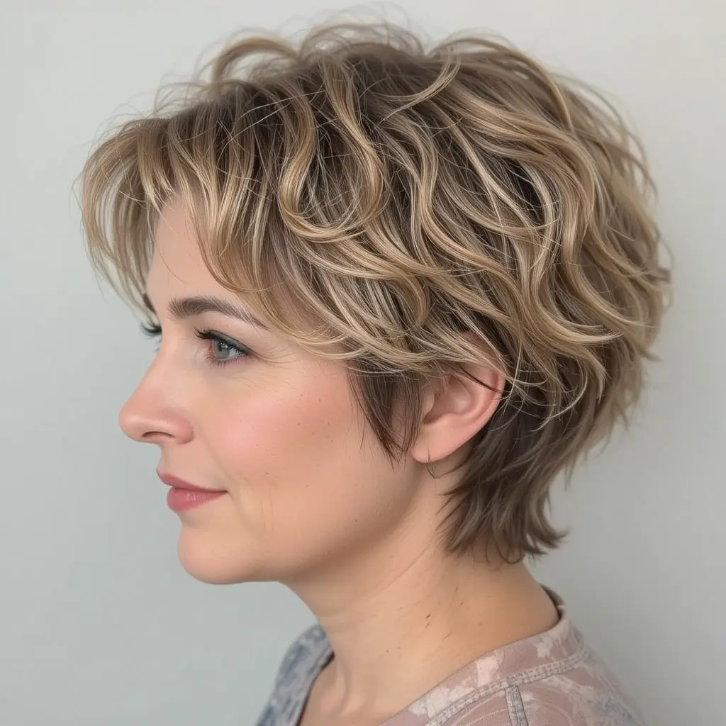 Wavy Pixie Cut