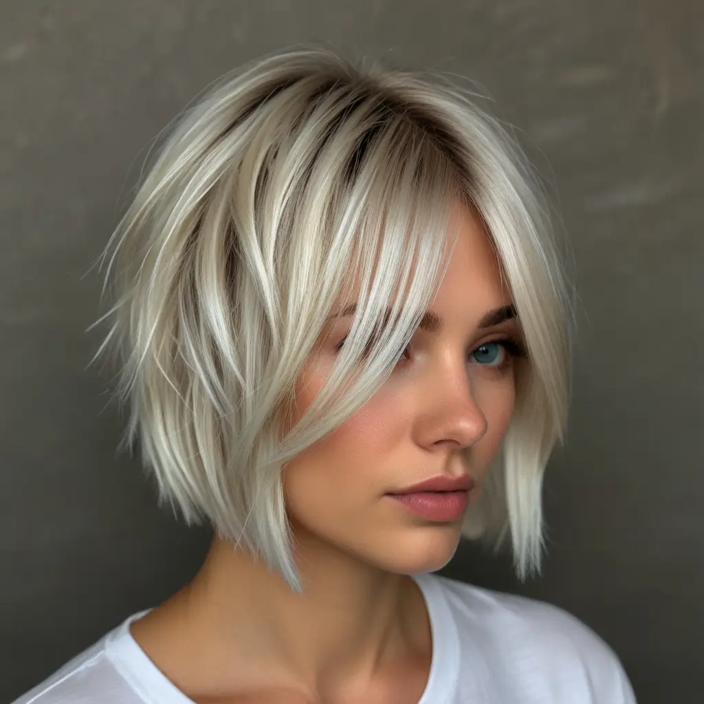White Blonde Bob