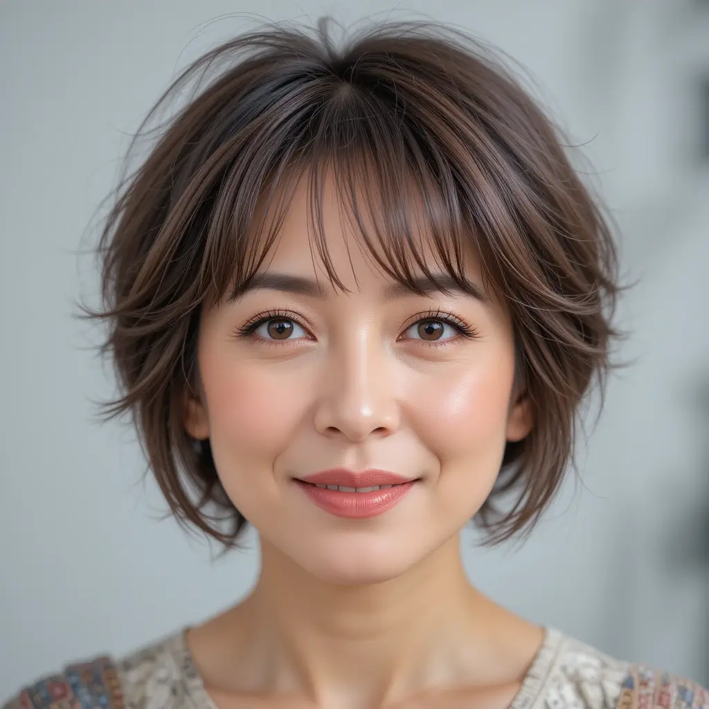 Wispy Bangs with Short Hair