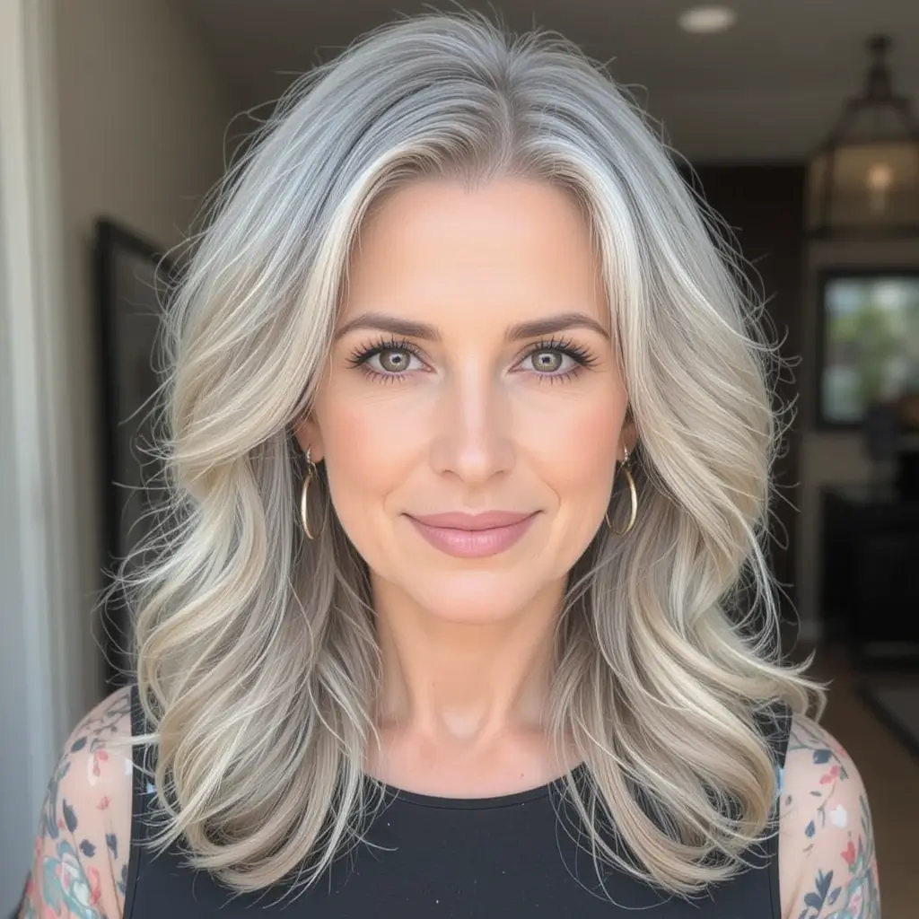 long hairstyles for women over 50